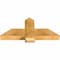 Ekena Millwork Eugene Rough Sawn Timber Gable Bracket, Western Red Cedar, 36"W x 16"H x 4"D x 6"F, 11/12 Pitch GBW036X16X0406EUG00RWR - alternate 3